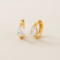 Teardrop Zirconia Hoops